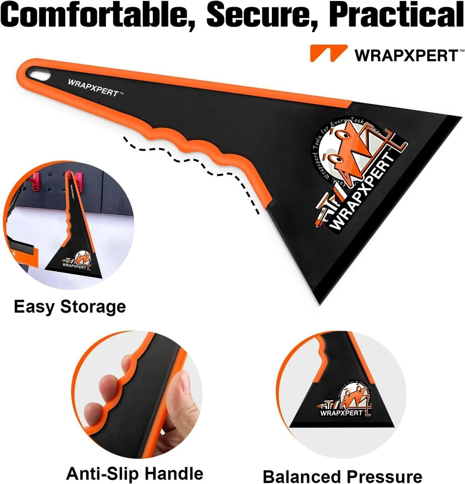 Window Tint Squeegee Triangle Squeegee Corner Card Long Handle Window Film Scrap