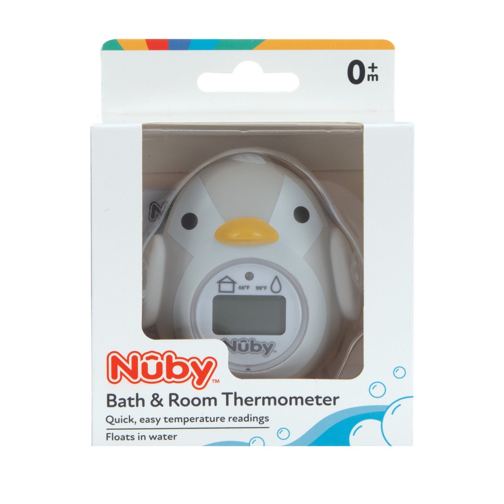 Nuby Floating Penguin Bath and Room Digital Thermometer