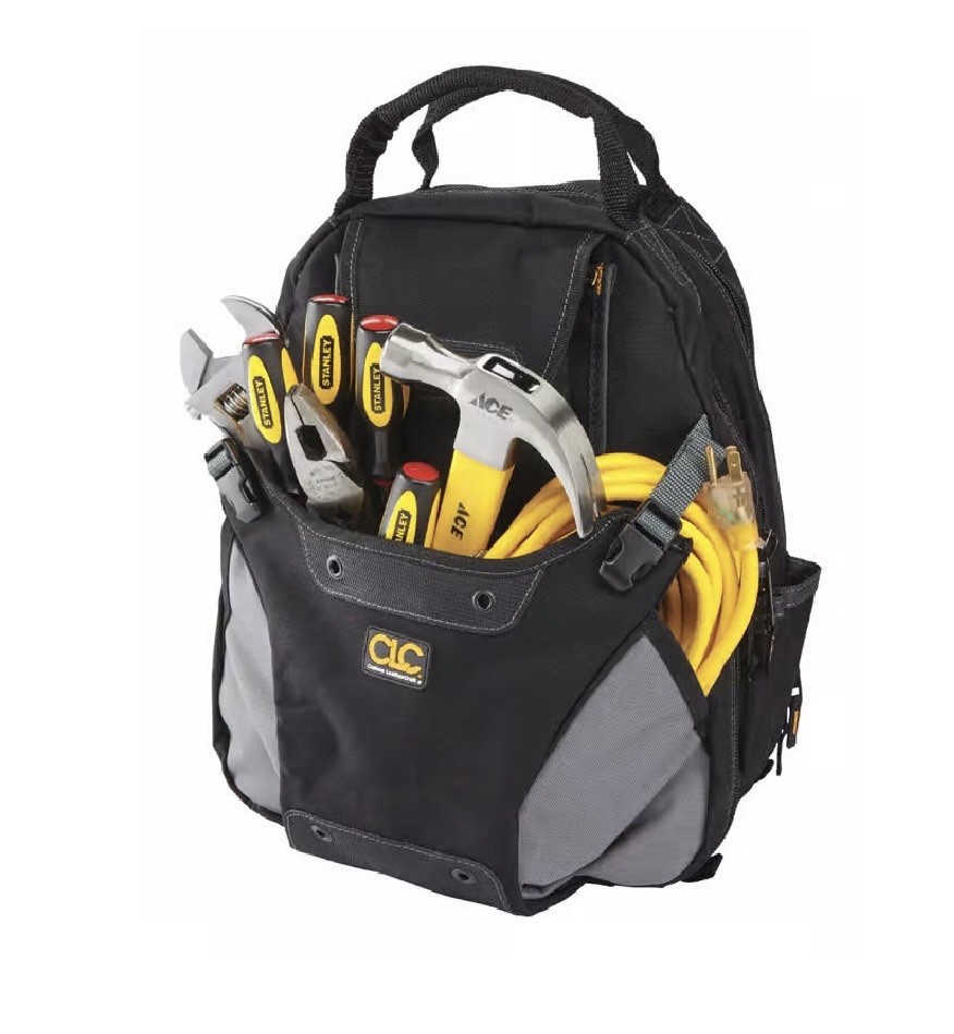 Custom Leather Craft Toolworks 1134 Deluxe Tool Backpack; 44 Pocket - EUC