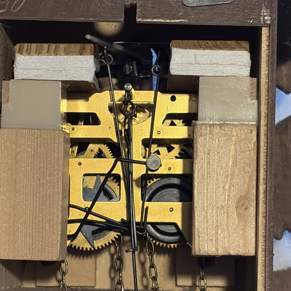 Black Forest Germany Authentic Cuckoo Clock Working - New Hands Installed