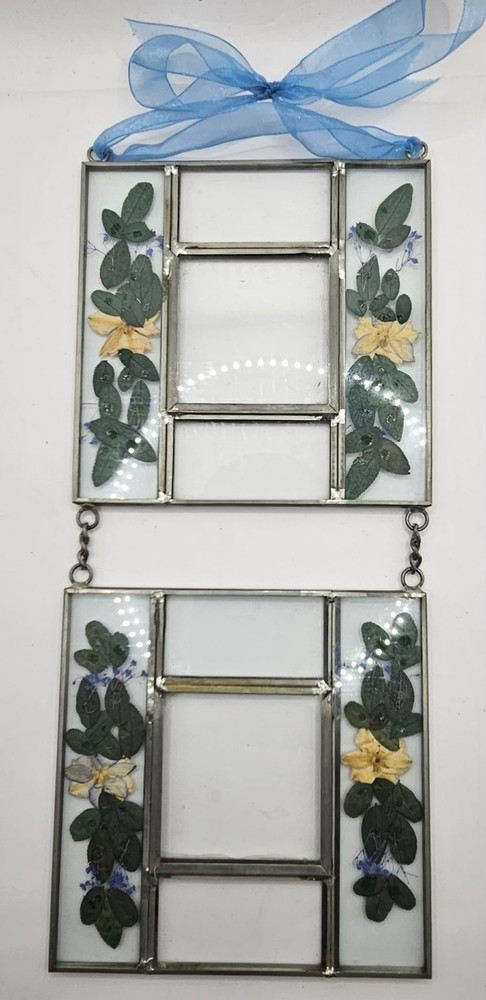 Pressed Flower wall hanging linked frames