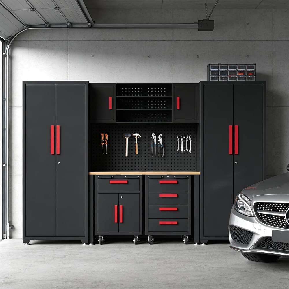 Garage Tool Organization Storage Cabinet System, Garage Cabinets