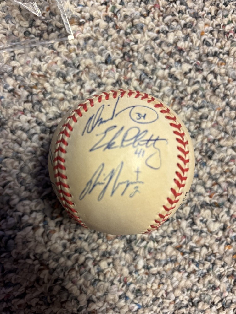 Eric Plantenberg Autographed Baseball & Case,Cottier,++