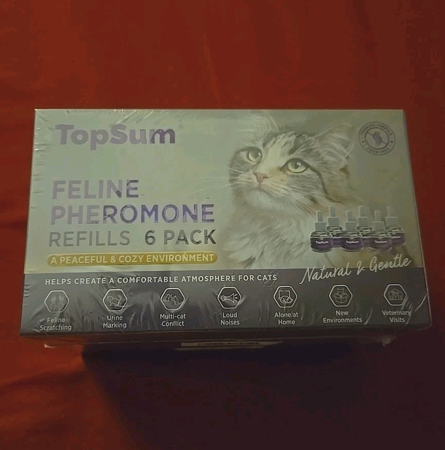 Cat Calming Diffuser Refills: calming pheromone refill 6 pack exp 09/2028