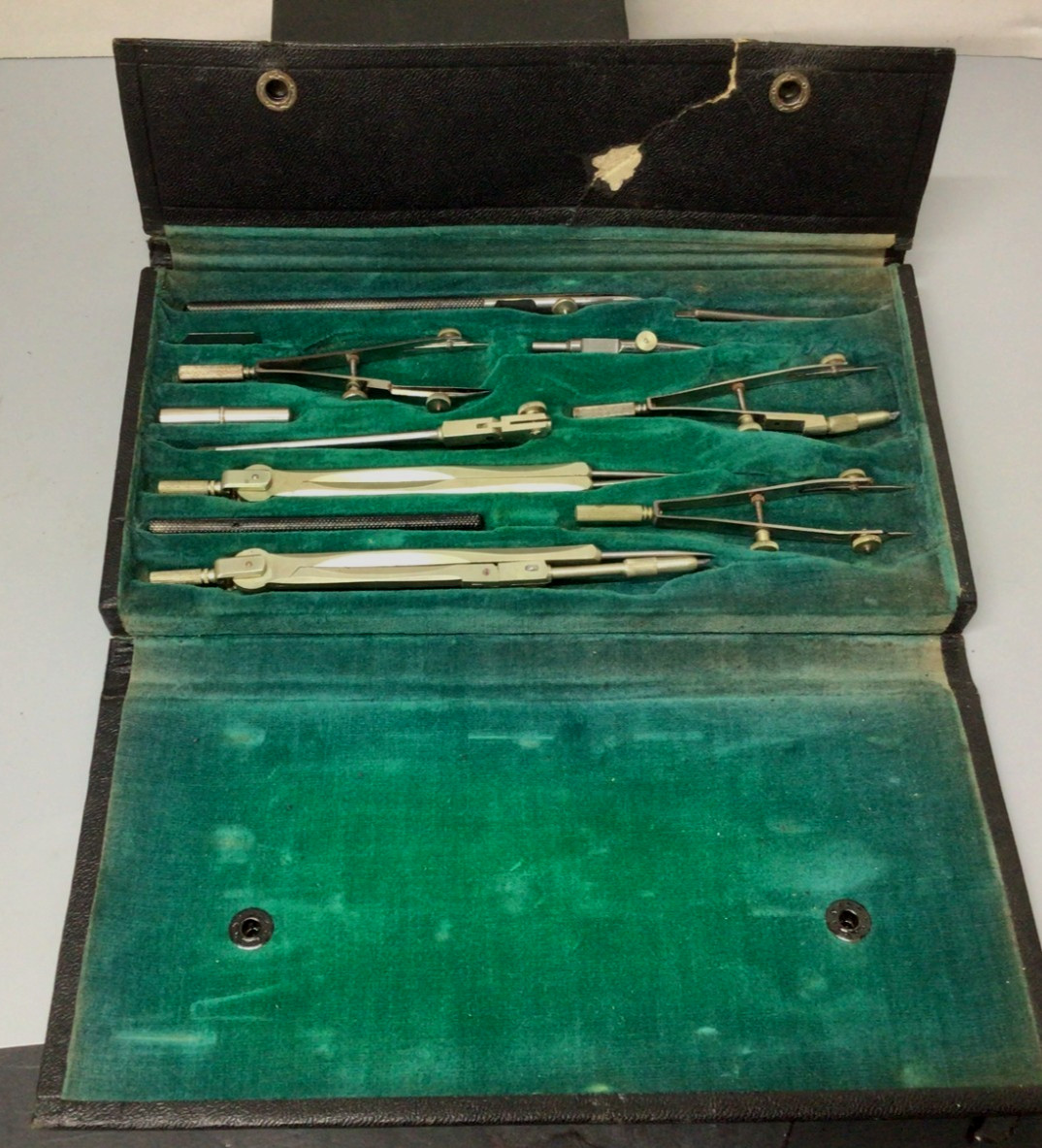 Complete 1920's Eichmuller & Co S-II Technical Drafting Set w/Orig. Case