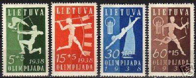 Lithuania 1938 MI 417-420 MLH VF
