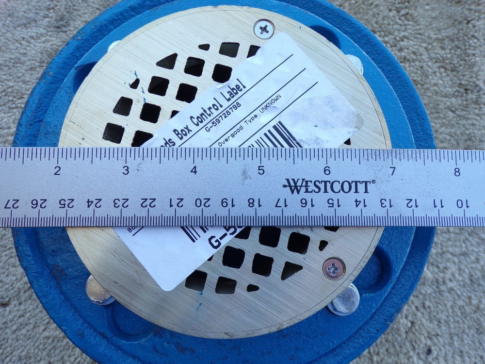 MS FD-12000 Low Profile 5" Adjustable Floor Drain; mC