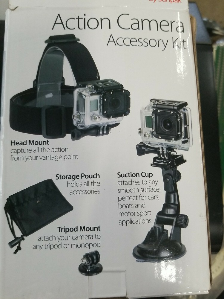 Sunpak-PlatinumPlus Action Camera Accessory Mount Kit/ Black/ Action