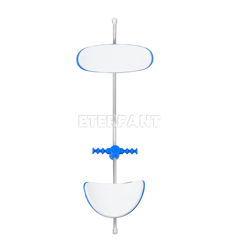 ETERFANT Dental Ortho Forward Pull Face Headgear Single Bar Blue/Red Adjustable