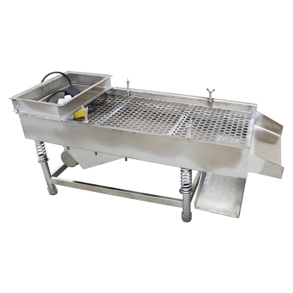 Easy Operation 15mmSieve Electric Linear Vibrating Screen One Layer JG30-75 110V