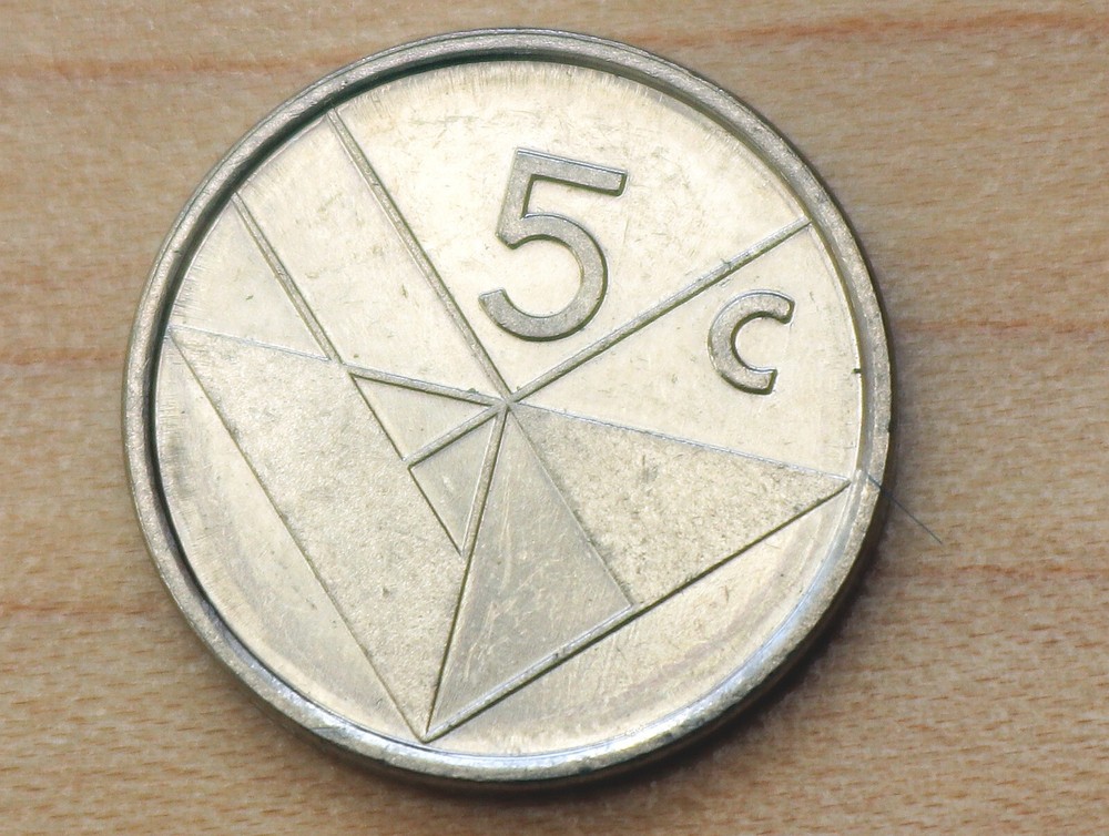 1996 Aruba 5 Cents
