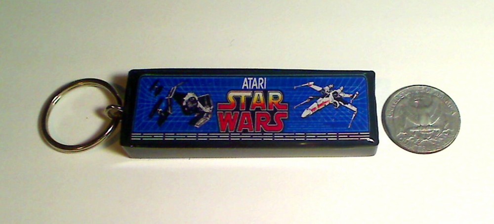 Star Wars Arcade Marquee Coin Door accessory Keychain