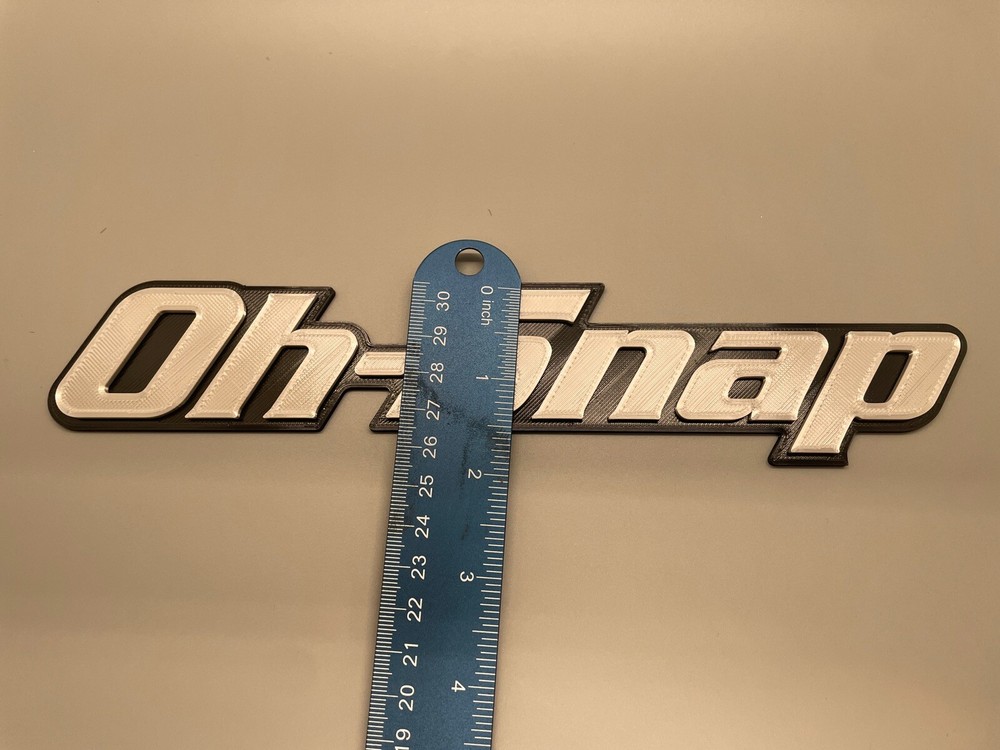 Oh-Snap Novelty 3D Printed Tool Box Badge.