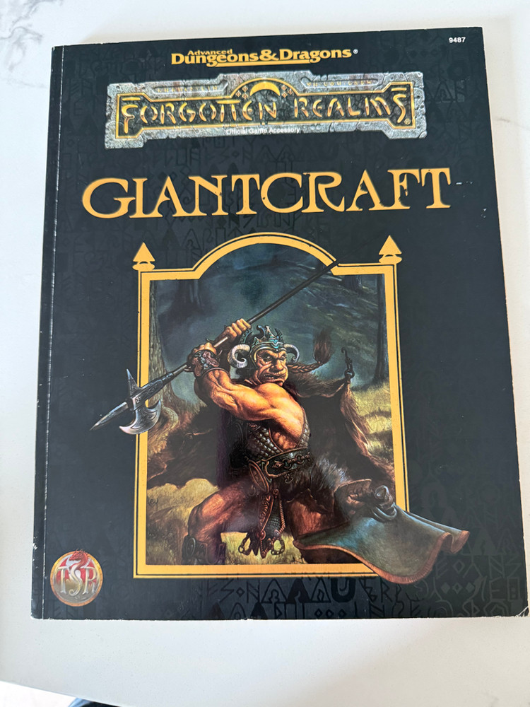 Giantcraft  FOR7  TSR 9487  AD&D  Forgotten  Realms  Sourcebook