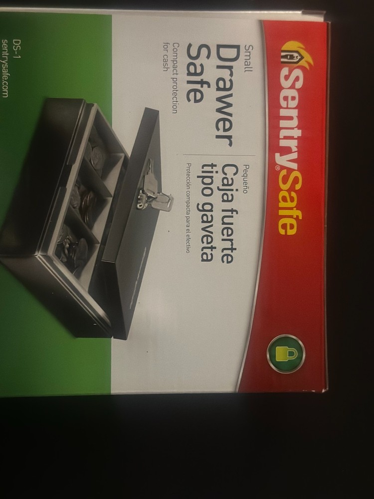 SentrySafe DS Small Drawer Safe Locking Cash Box w/ 2 Keys & Tray – Compact
