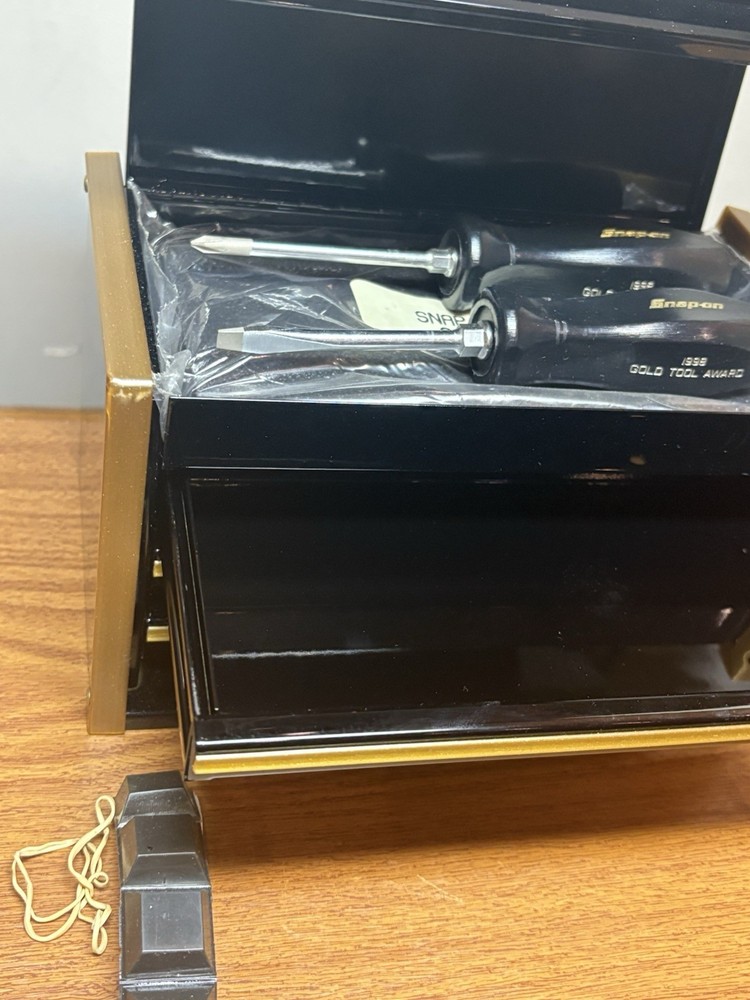 Snap On Tools 1998 Master Tech Gold Tools Awards 3 Drawer Mini Micro Tool Box