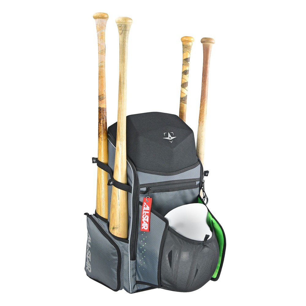 All-Star MVP Pro Baseball/Softball Player Backpack - Graphite