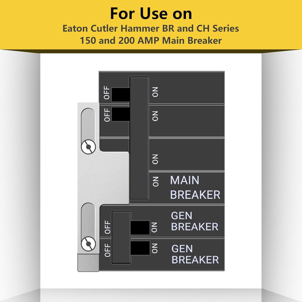 Generator Interlock Kit Compatible with Square D for Homeline Meter Main 150 or