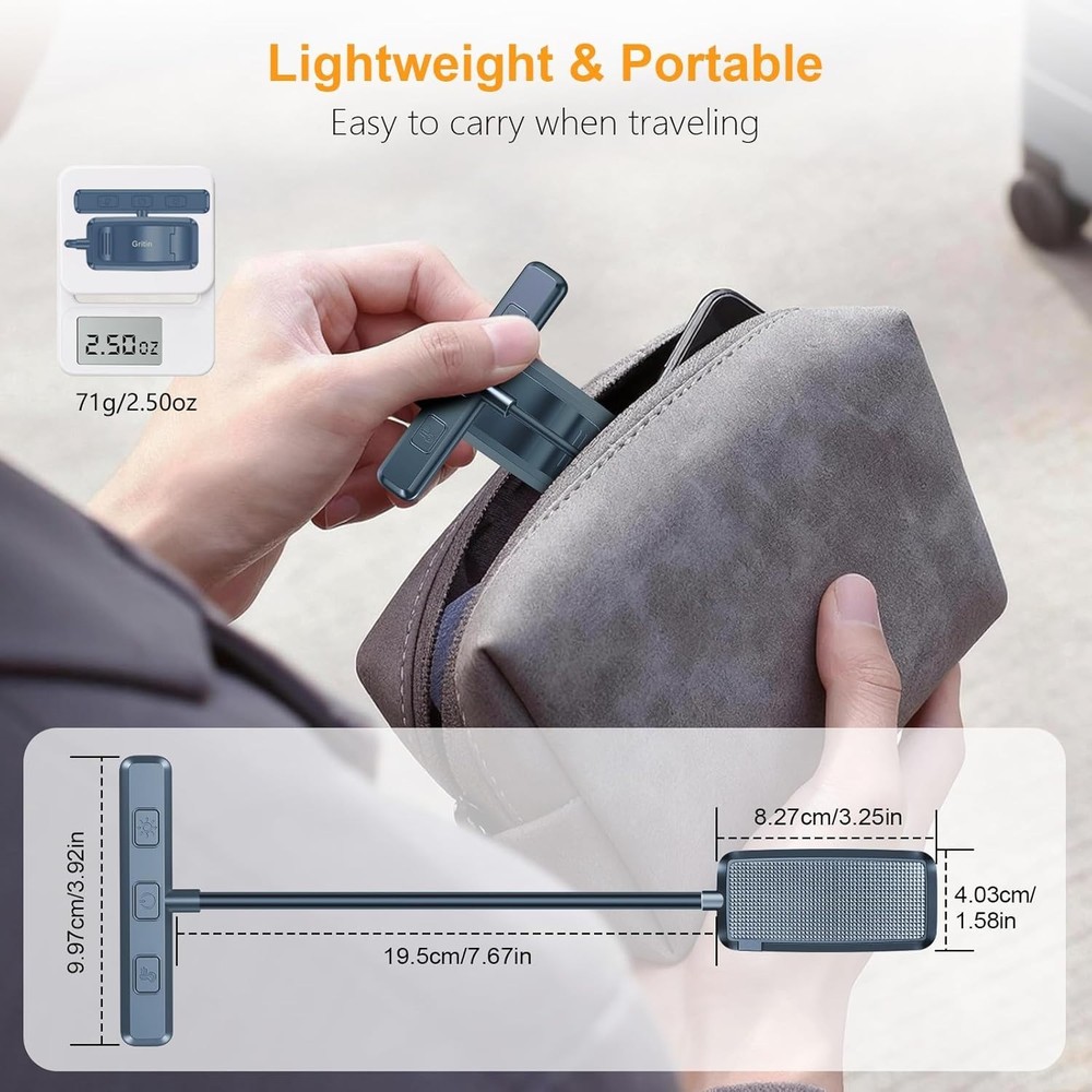 19 LED Rechargeable Book Light for Reading in Bed with Memory Function- Eye C...