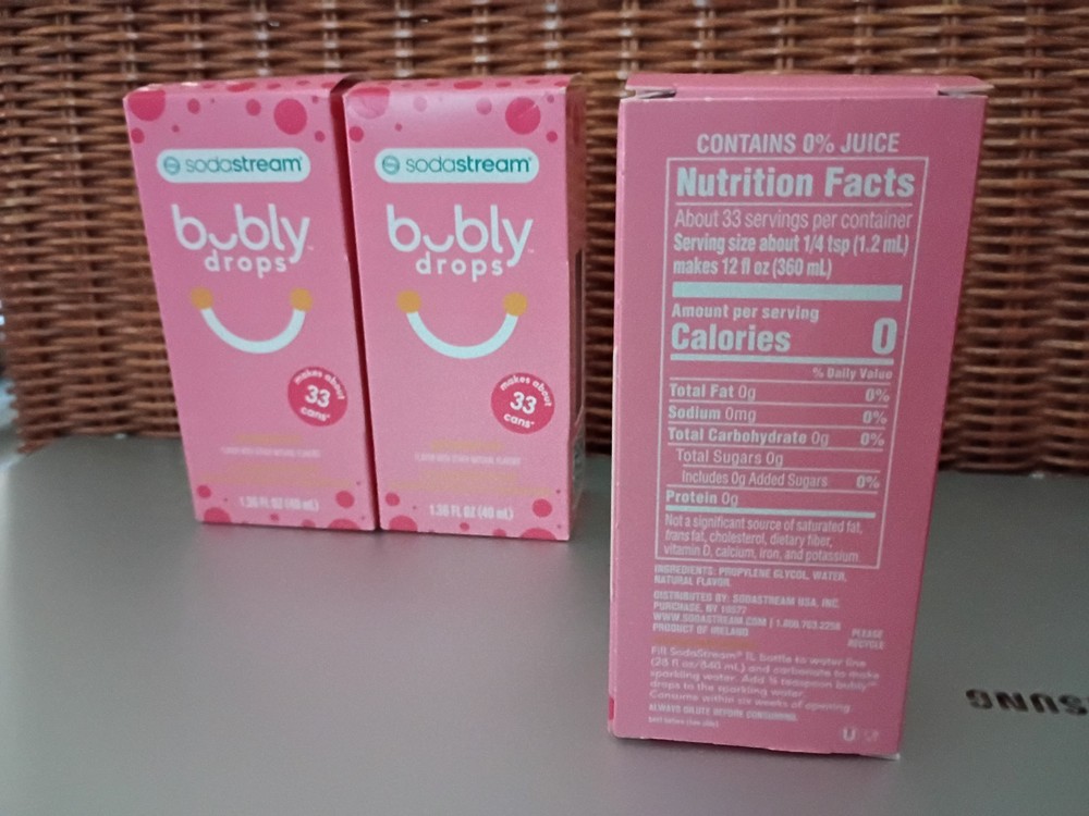 SodaStream - BUBLY GRAPEFRUIT DROPS - Grapefruit EXP 10/19/25 - 3 Pack