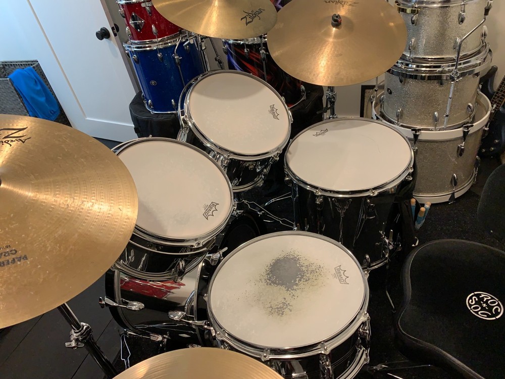 Slingerland Mirror (Chrome) 4-piece drum set