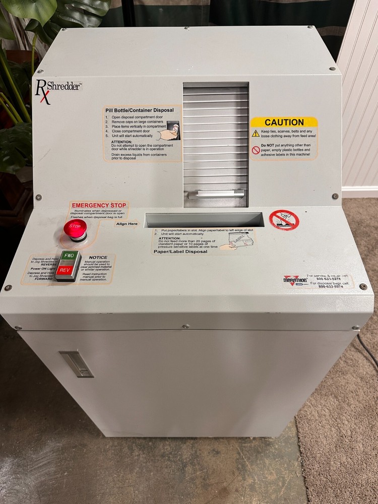 Marathon Rx Pill Bottle Plastic Shredder - Great for use with a 3D printer
