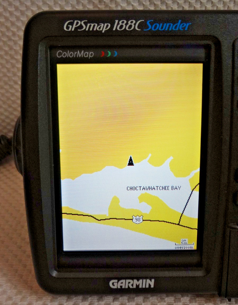 GARMIN GPSMAP 188C SOUNDER CHART PLOTTER FISHFINDER GPS w/ POWER KNOBS COVER