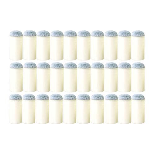 RLECS 30pcs Professional Billiard Replacement Tips 13mm Gray Cue Tips Durable
