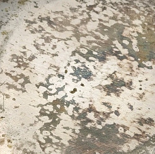 MCM REED & BARTON Blue Enamel Silverplate Nut Candy Dish Bowl