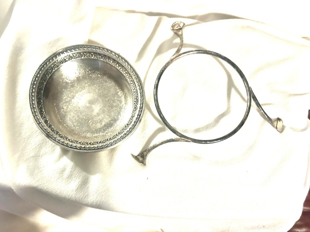 Silver Plated Candy Dish: Reed & Barton 2pc Item