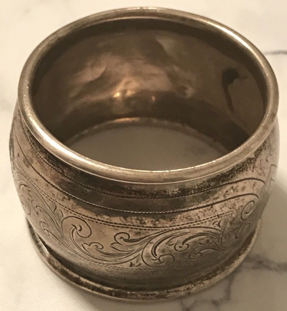 ANTIQUE AUSTRO-HUNGARIAN SILVER NAPKIN RING