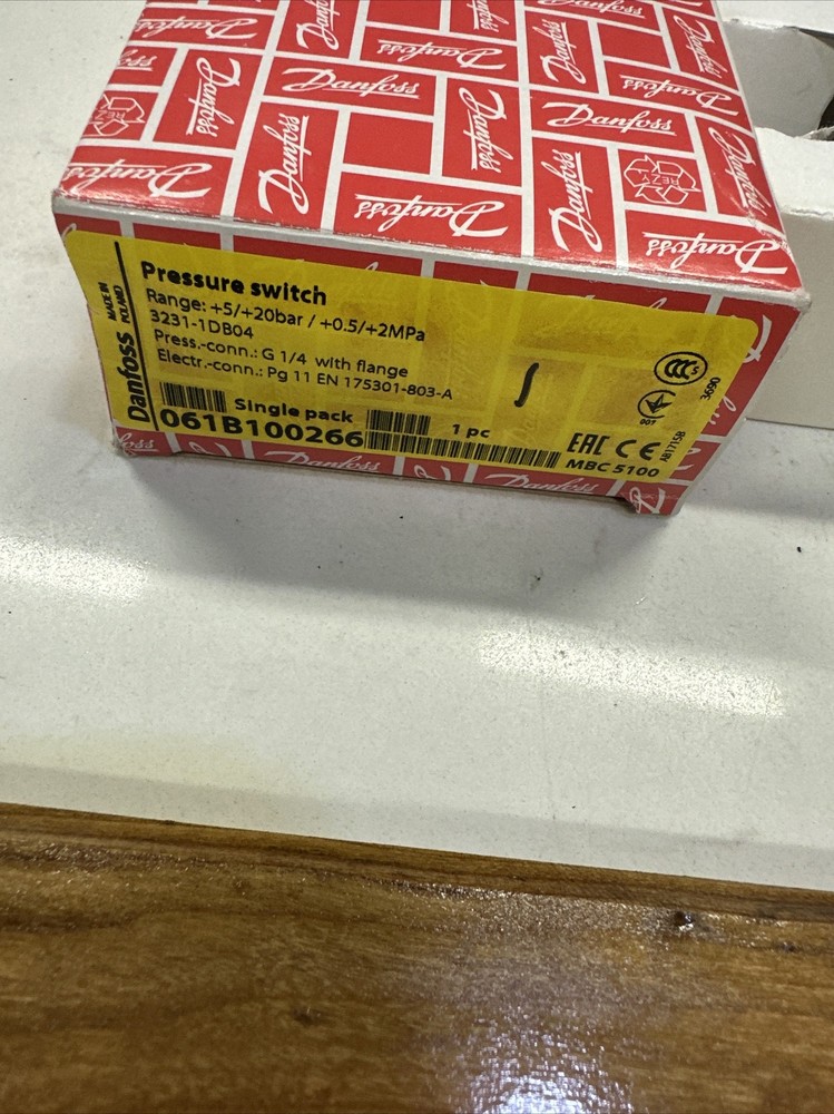 Danfoss 061B100266, 3231-1DB04 Pressure Switch (New)