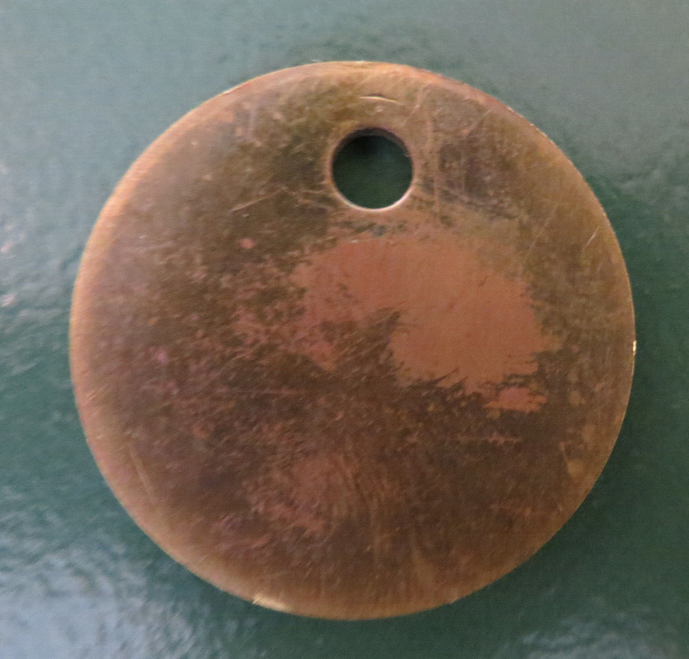 Colliery Pit Check Tally - marked E3