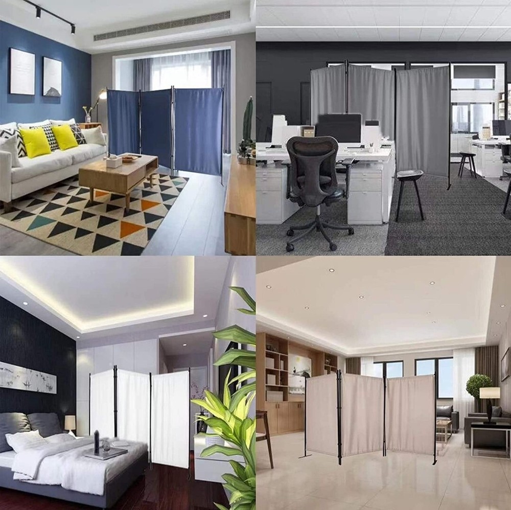 3 Panels Grey Room Divider