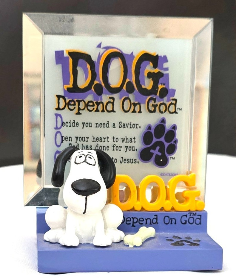 Very Nice Religious Decor "Depend on God"