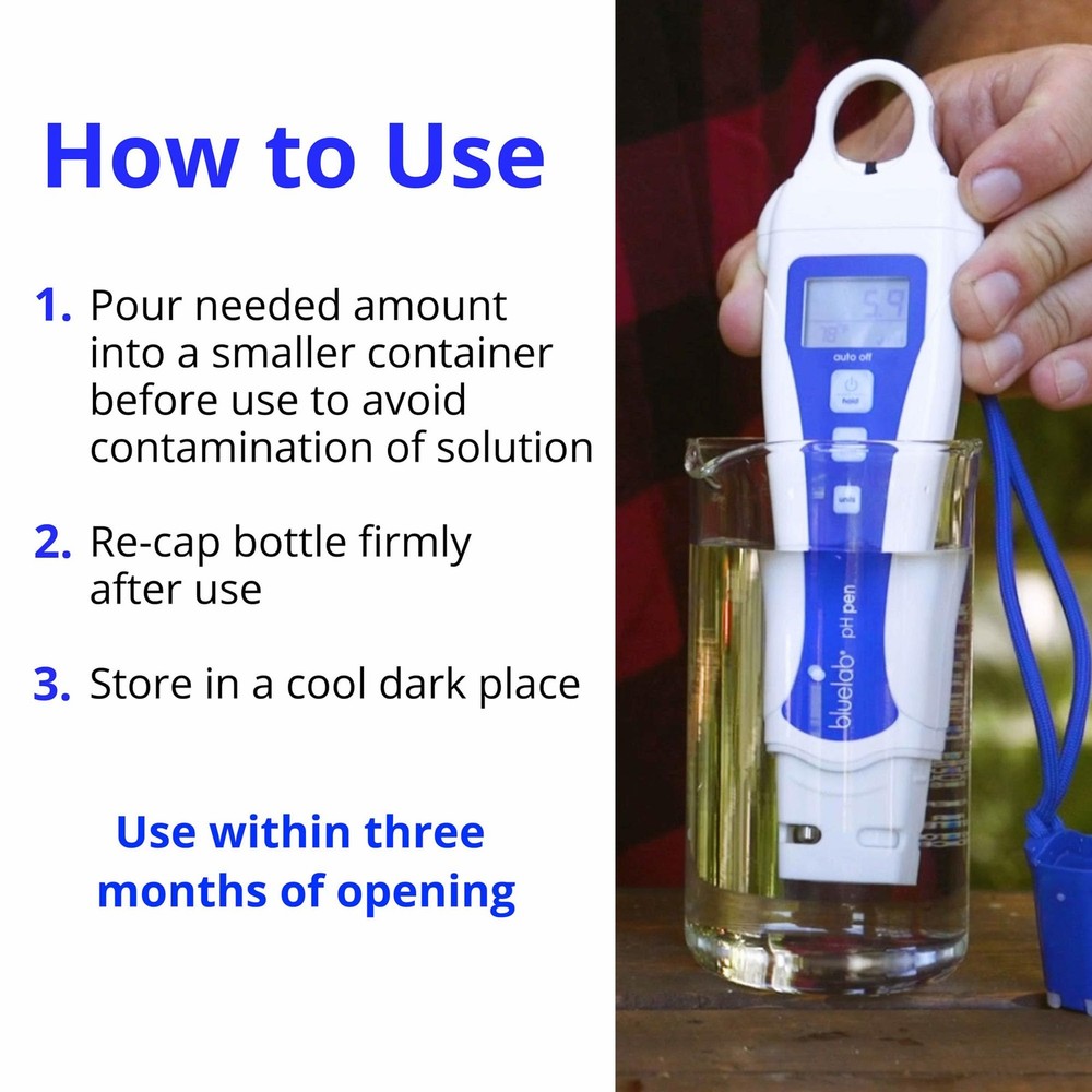 pH 4.0 & 7.0 Calibration Solution Kit - pH Meter & pH Pen Calibration for Balanc
