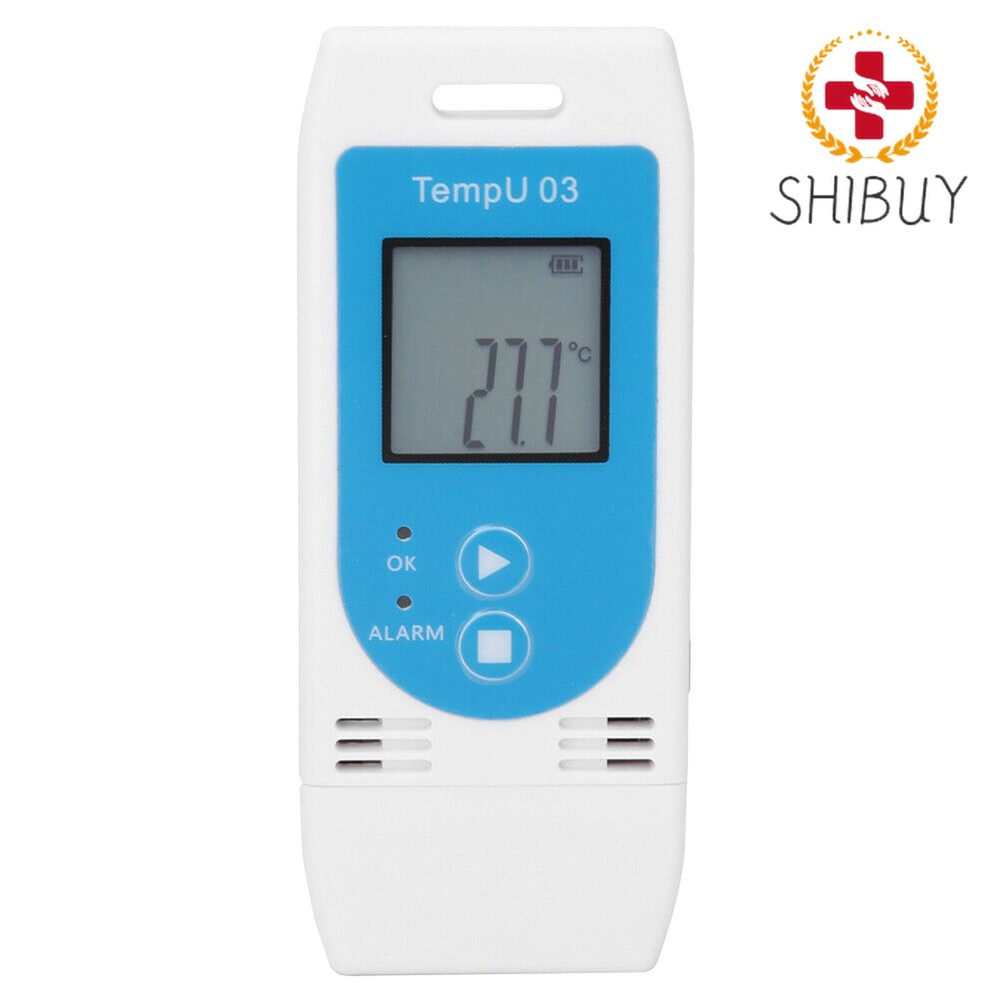 USB Digital LCD Temperature and Humidity Data Logger Reusable Temp Recorder
