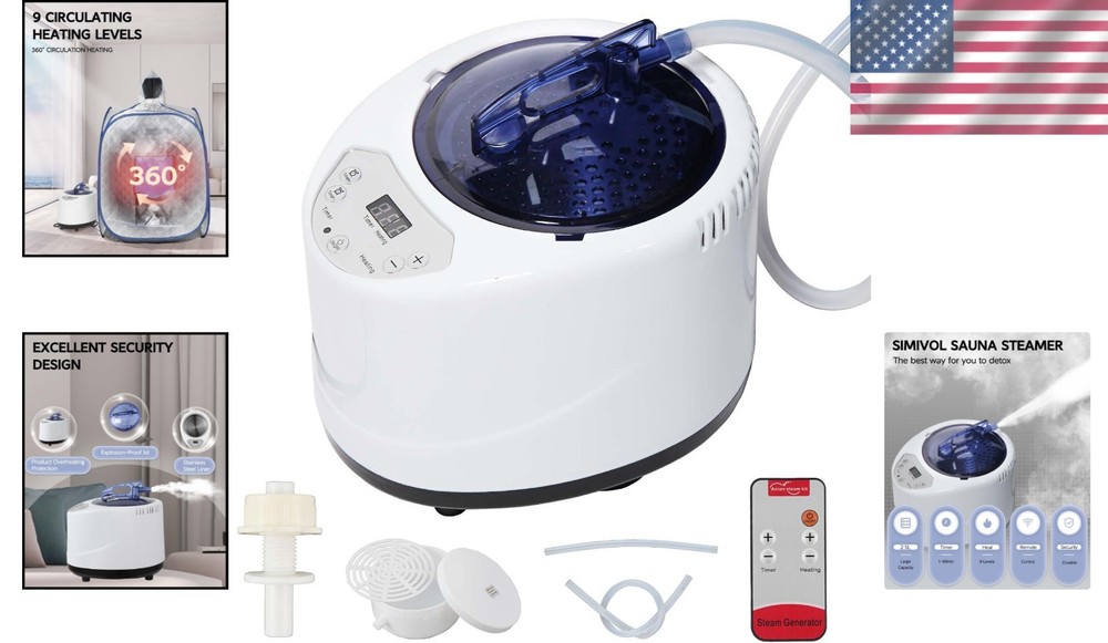 2.5L Home Sauna Steamer Pot - Remote Control