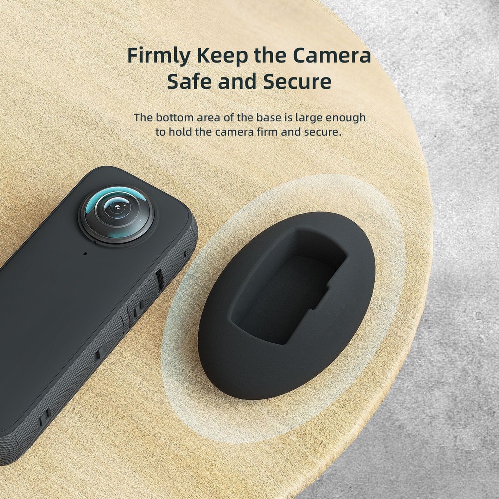 Silicone Camera Desktop Stand Base Holder Mount Bracket for Insta360 X3 Action
