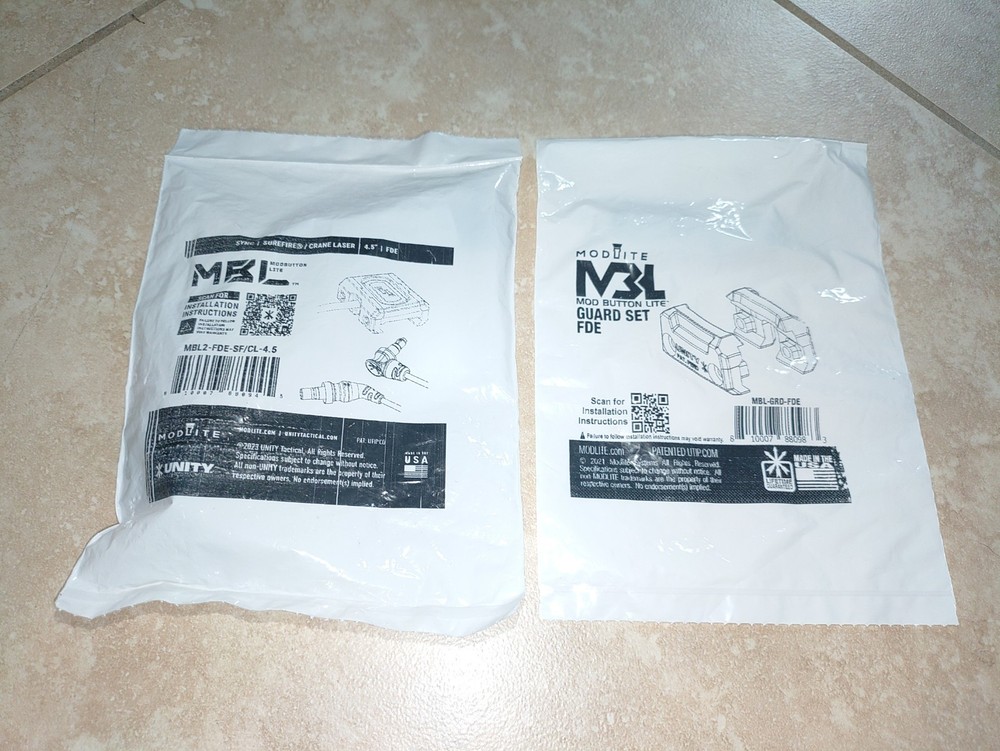 Unity Tactical ModButton Lite SYNC Dual Switch (Surefire/Crane) w/ Guard Set NIB