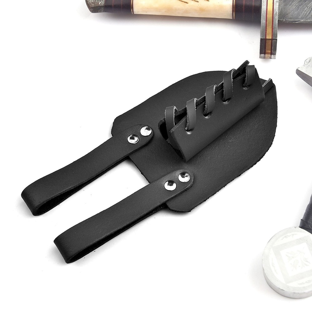Genuine Leather Sword Dagger Frog Adjustable Universal Fit Medieval Multi Tool