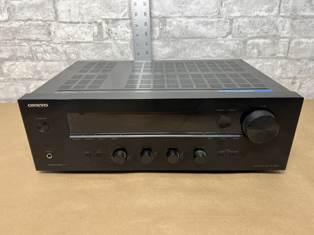 Onkyo TX-8020 2 Channel Stereo Receiver Bundle with Remote Tested Fully Working