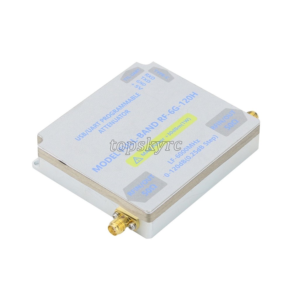 LF-6GHZ-120DB Bidirectional Digital Control RF Attenuator w/TFT Main Controller