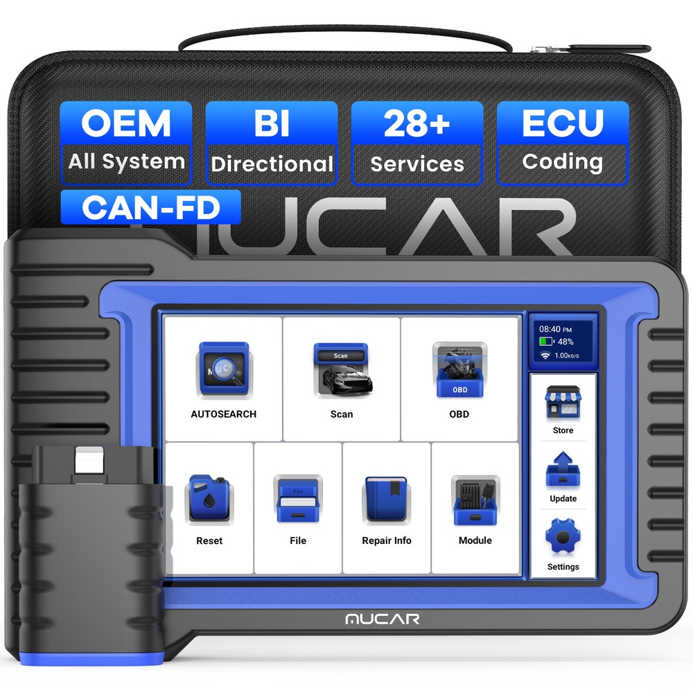 2024 MUCAR VO7S Bidirectional Scanner Auto Diagnostic Scan Tool Key Code CANFD