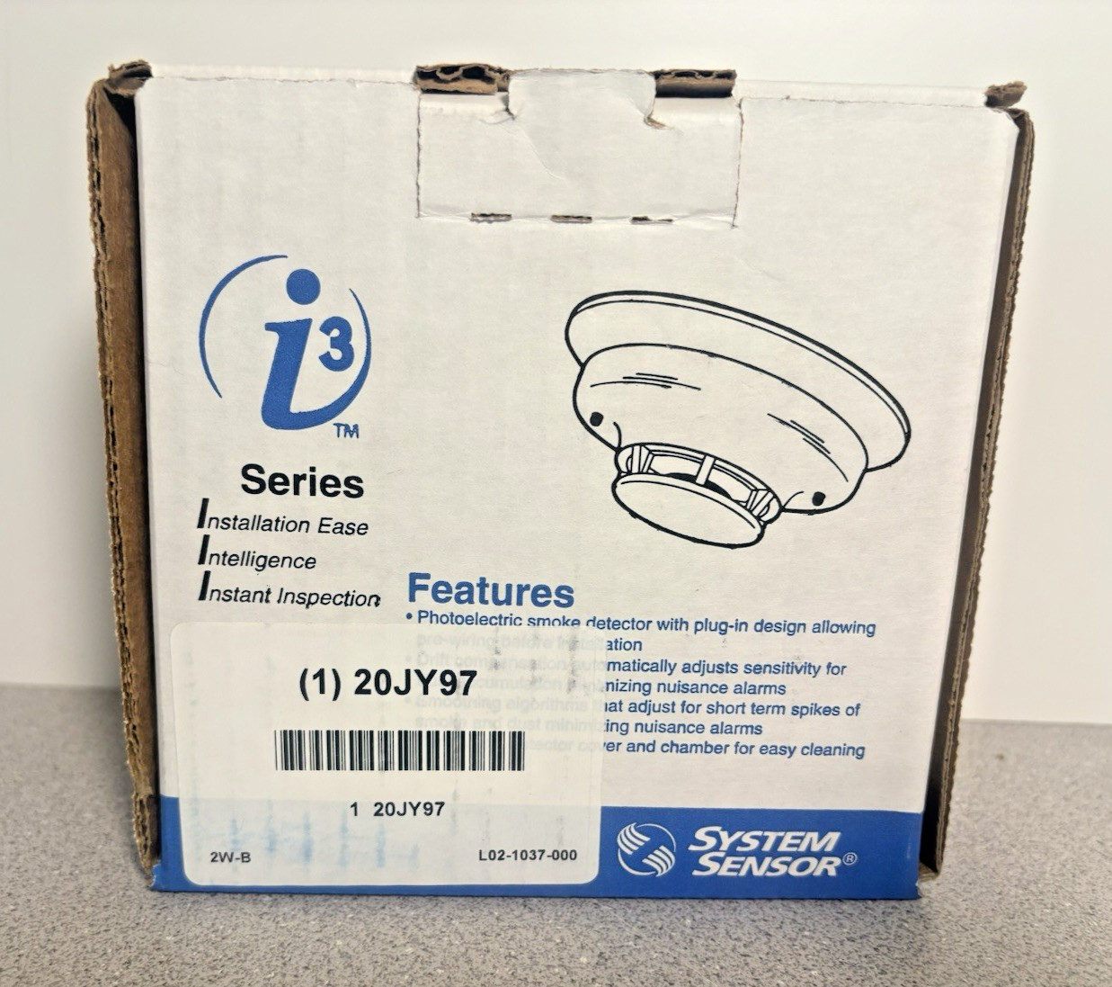 NEW i3 System Sensor 2W-B Smoke Detector 2 wire plug-in Photoelectric with Base