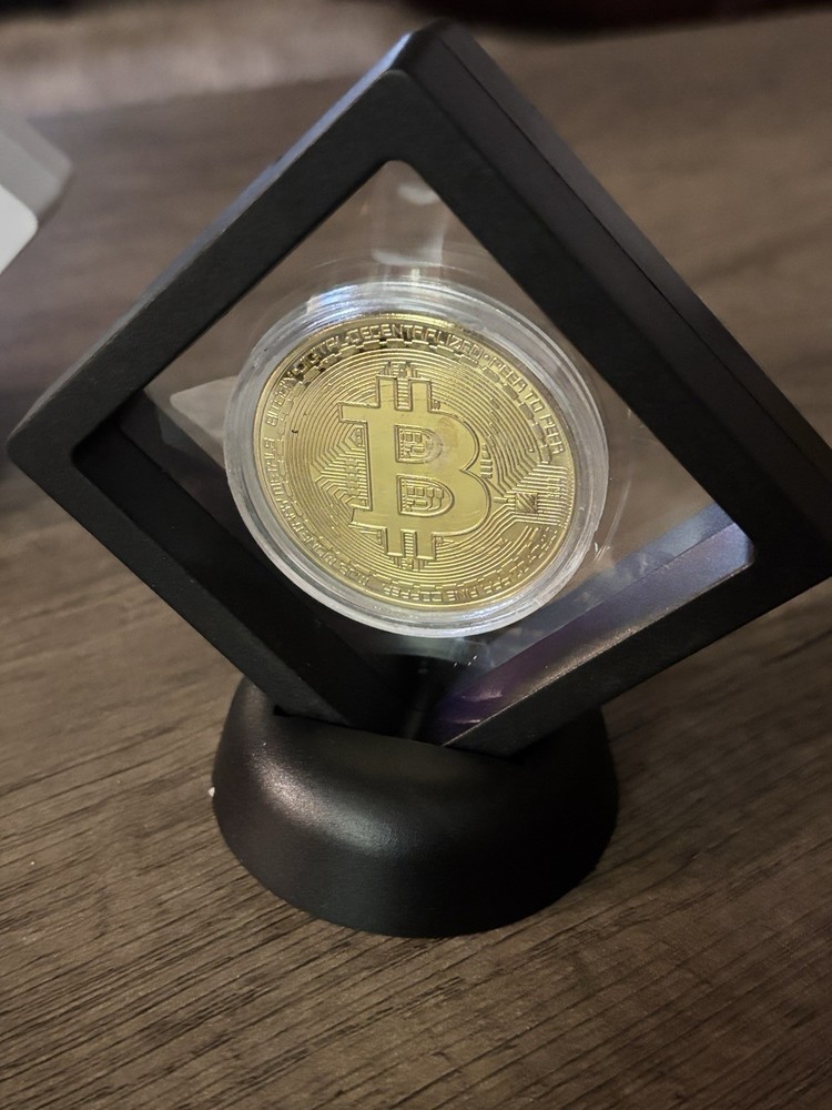 Physical Bitcoin Display Ideal For Desk, Coffee Table, Etc