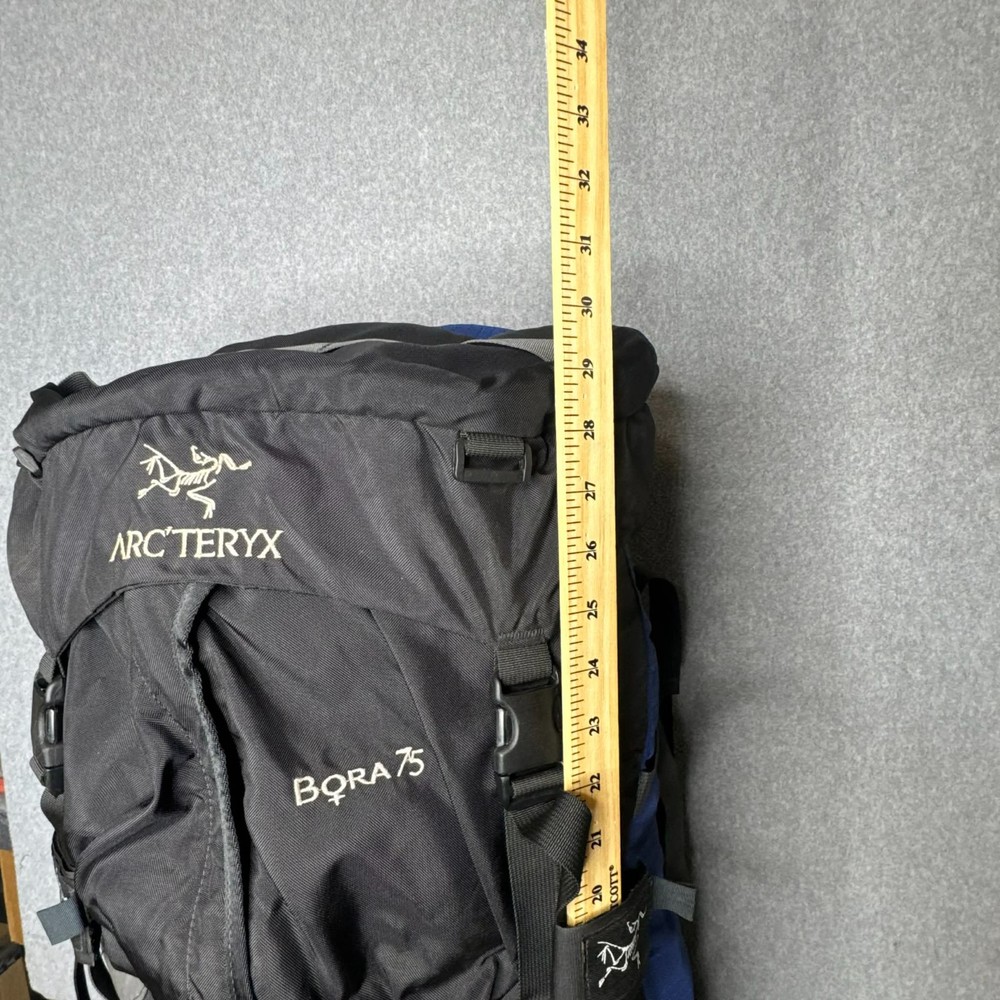 Arc'teryx Bora 75 Backpack Hiking Camping Internal Frame Black Blue Large Pack