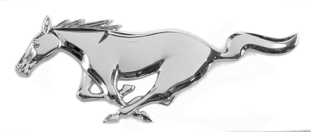 NEW! 2005 - 2009 Ford Mustang Chrome Grill Emblem Ornament 8" Front
