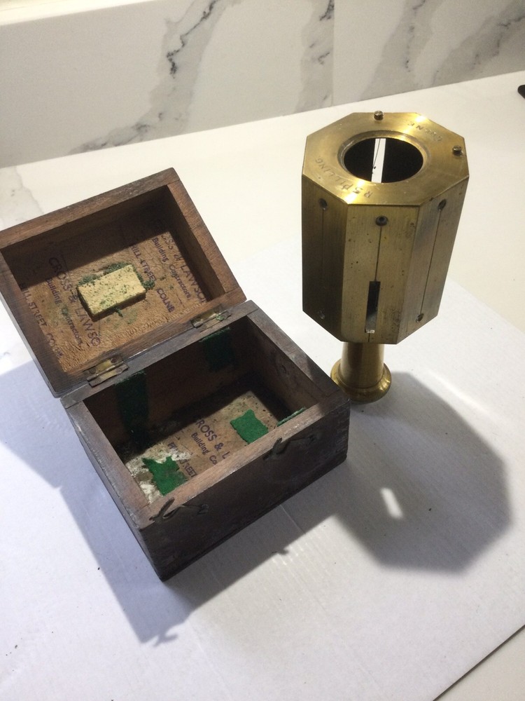 vintage brass instrument Optical Square Setting Out Tool