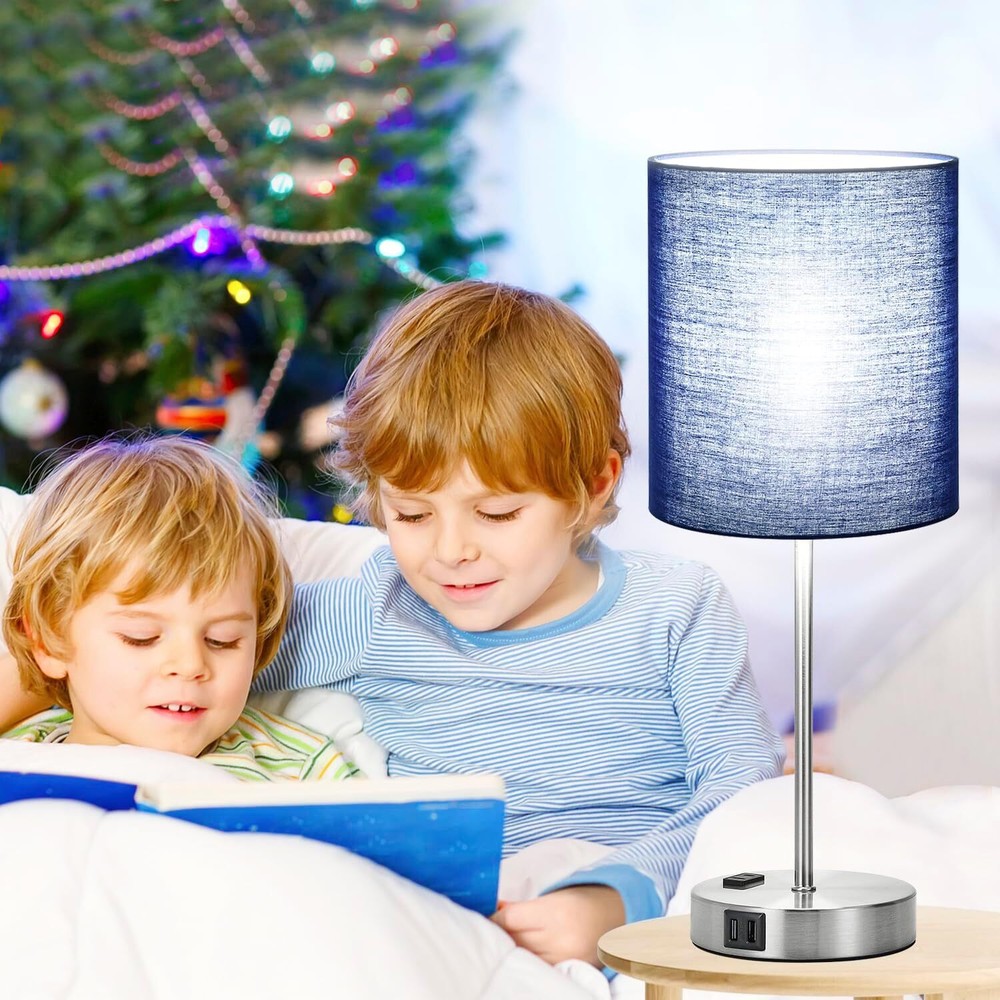 3 dimmable bedside lamps 5000K fluorescent bulbs